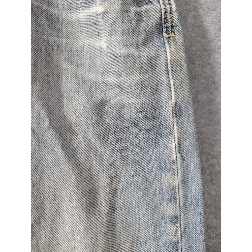 Diesel Industry Distressed Light Wash Jeans Mens 31 Y2K 0806R Waykee Straight - Picture 7 of 16